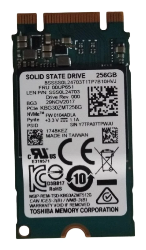 Image of Lenovo 256G M.2 2242 PCIe 3.0 SSD