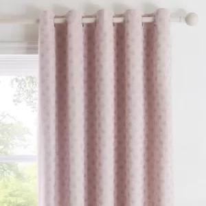 Image of Tiffany Blush Eyelet Curtains Blush (Pink)