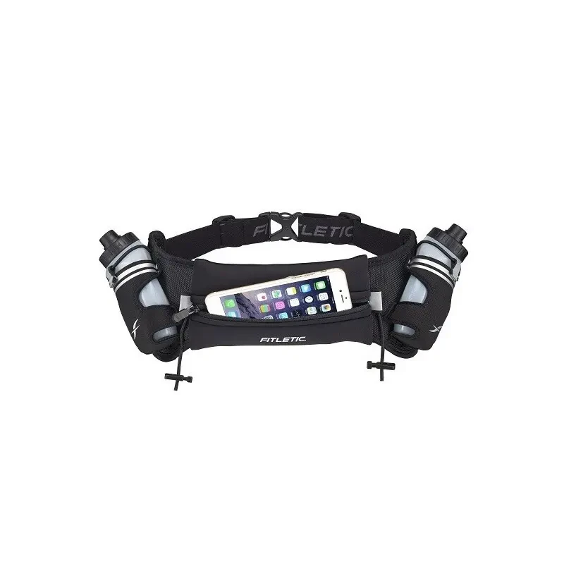 Image of Hydration belt with two water bottles Fitletic 2x250ml Noir Unisex L/XL