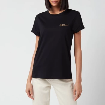 Image of Barbour International Womens Chequer T-Shirt - Black - UK 12