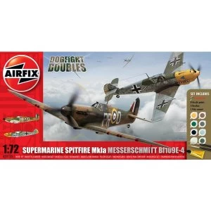 Image of Spitfire Mk.1a & Messerschmitt BF109E-4 Dogfight Double Air Fix Gift Set