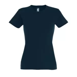Image of SOLS Womens/Ladies Imperial Heavy Short Sleeve T-Shirt (L) (Petroleum Blue)