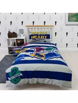 Image of Harry Potter Brave Panel Duvet Set Sb - Multi