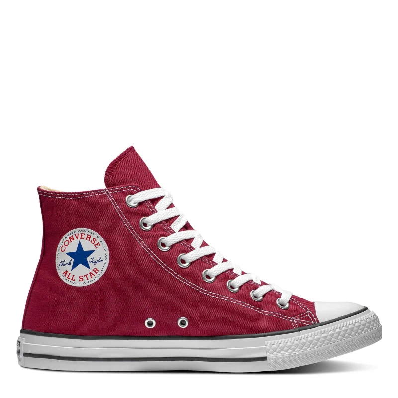 Image of Converse all star hi trainers in burgundy Burgundy UK 12 (EU 47½)
