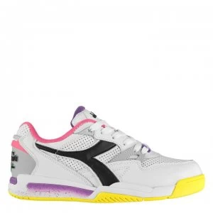 image of Diadora Rebound Ace Trainers - Wht/Mag C8245