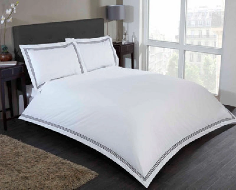 Image of Rapport Home Mayfair Polycotton Duvet Set With Pillowcase