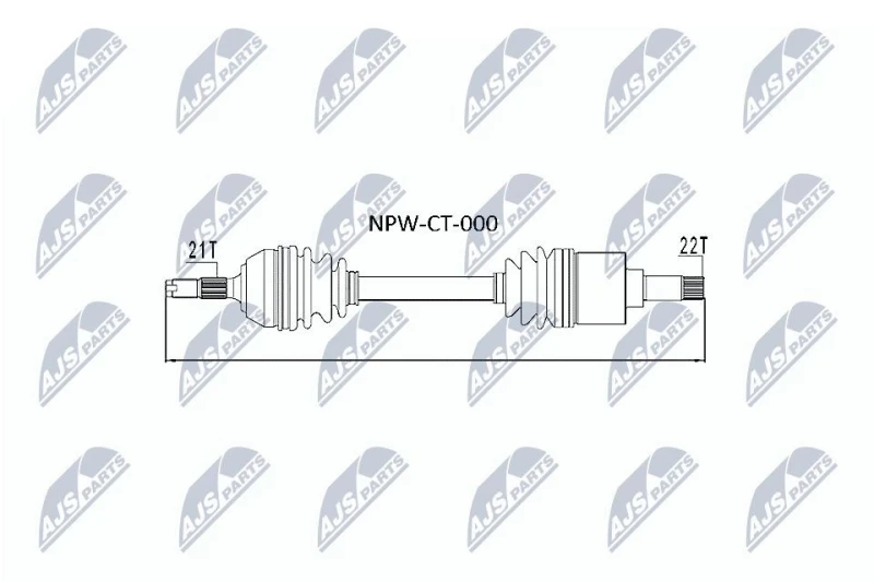 Image of NTY Drive shaft NTY NPW-CT-000