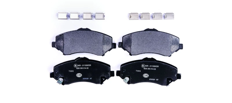 Image of HELLA Brake pad set HELLA 8DB 355 014-321