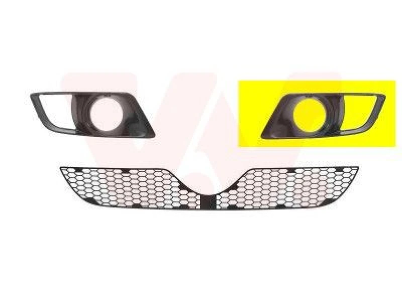 Image of VAN WEZEL Bumper grill VAN WEZEL 0159593