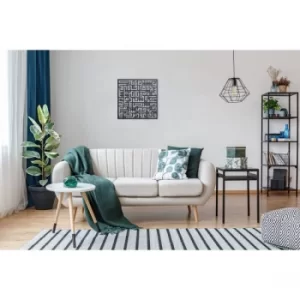 Image of Kufi Felak Black Decorative Metal Wall Accessory