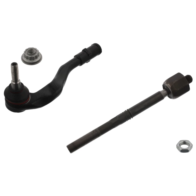 Image of FEBI BILSTEIN 43795 Tie Rod Front Axle Left, with lock nut Rod Assembly (284)