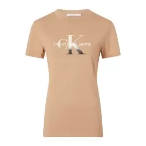 Image of Calvin Klein Jeans Gradient Monologo Tee - Brown