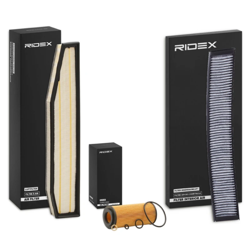 Image of RIDEX 4055F3198 Filter Set with gaskets/seals Filter Set (4055)