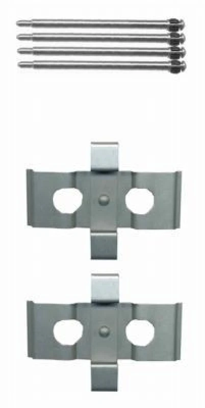 Image of HELLA Brake pad fitting kit HELLA 8DZ 355 203-481
