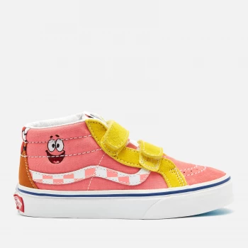 Image of Vans X SpongeBob SquarePants Kids SK8 Mid Reissue Trainers - Multi - UK 1 Kids