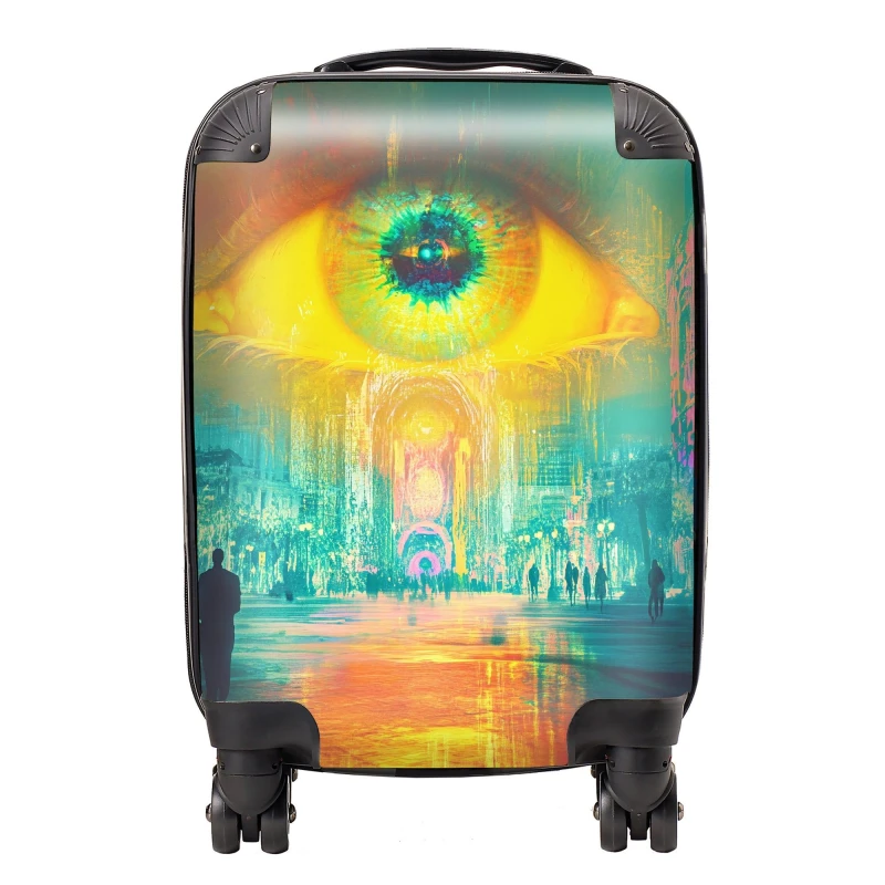 Image of Designer Luggage Elena Sable: 00057 Suitcase Size: Large Multicolor Unisex Large