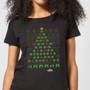 Image of Invaders From Space Womens T-Shirt - Black - 3XL - Black