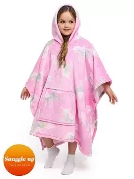 image of Bedlam Unicorn Pink Fleece Poncho