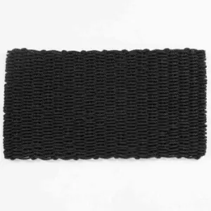 image of Esselle Didsbury Charcoal Braided Doormat 45 x 75cm