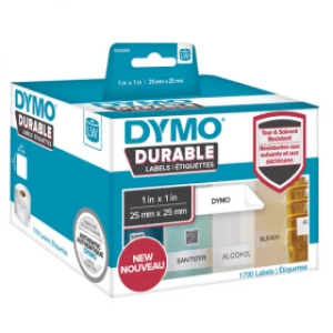 Image of Dymo 1933083 Durable Square Labels 25mm x 25mm 1 x 1700 Labels