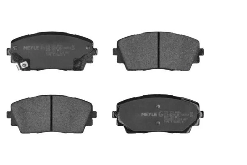 Image of MEYLE 025 253 6516 Brake pad set Front Axle, with acoustic wear warning, Original Quality, with anti-squeak plate Brake Pad Set,disc brake (402)