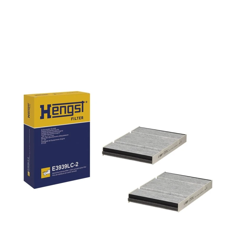 Image of HENGST FILTER E3939LC-2 Pollen filter Activated Carbon Filter Filter,interior air (424)