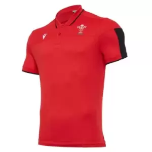 image of Macron Wales Polo Shirt Mens - Red