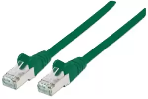 Image of Intellinet Network Patch Cable, Cat6A, 7.5m, Green, Copper, S/FTP,...