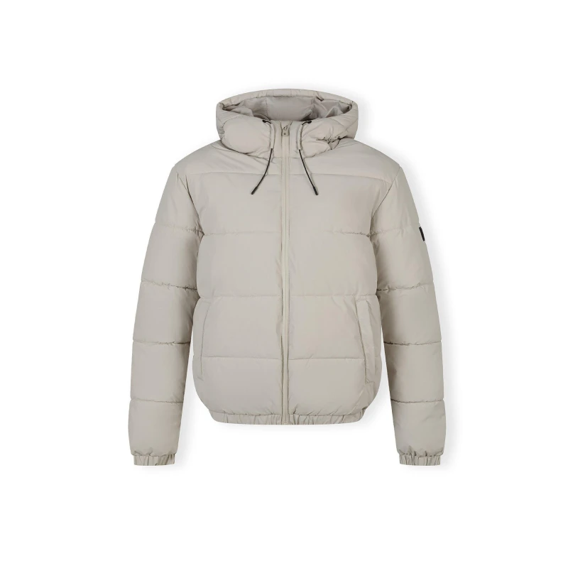 Image of Minoti Men ripstop jacket high collar elastic cuffs grey Stone male X Small