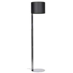 image of Linea Verdace Rome Floor Lamp With Shade Chrome