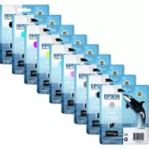 Image of Epson Killer Whale T7602 Black & Colour Ink Cartridge