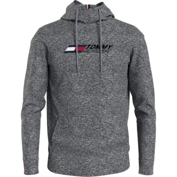 image of Tommy Sport Hilfiger Logo Hoodie - Grey Heather