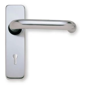 image of Jedo Round Bar Aluminium Key Lock Door Handles