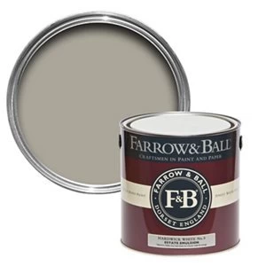 Image of Farrow & Ball Estate Hardwick white No. 5 Matt Emulsion Paint 2.5L