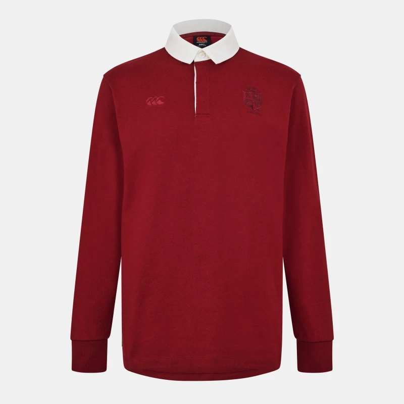 Image of Canterbury British & Irish Lions Classic Shirt 2025 Adults Red Dahlia male XS