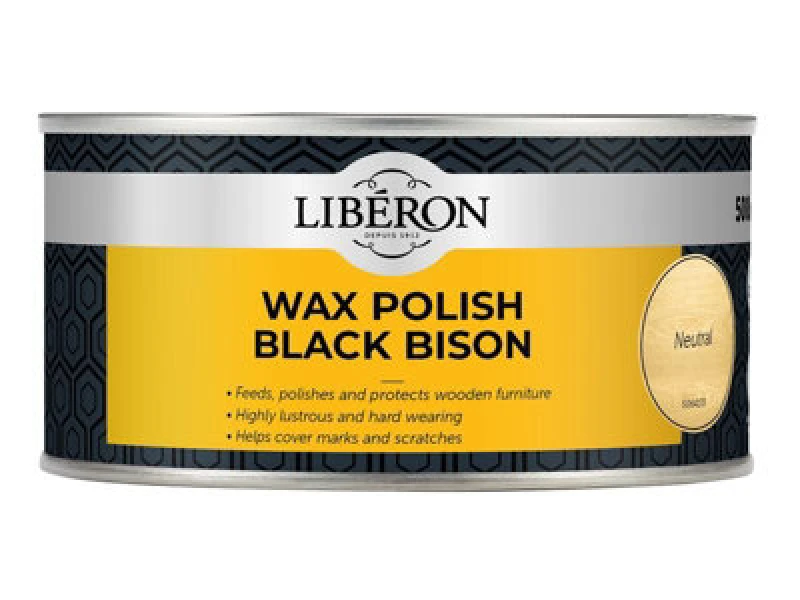 Image of Liberon Black Bison Wax Paste Neutral 500ml Neutral unisex