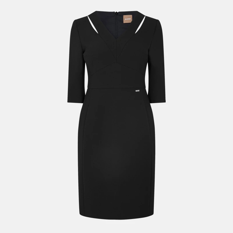 Image of Boss Womens Dilira1 Wrap Dress Black female 6 (XS)