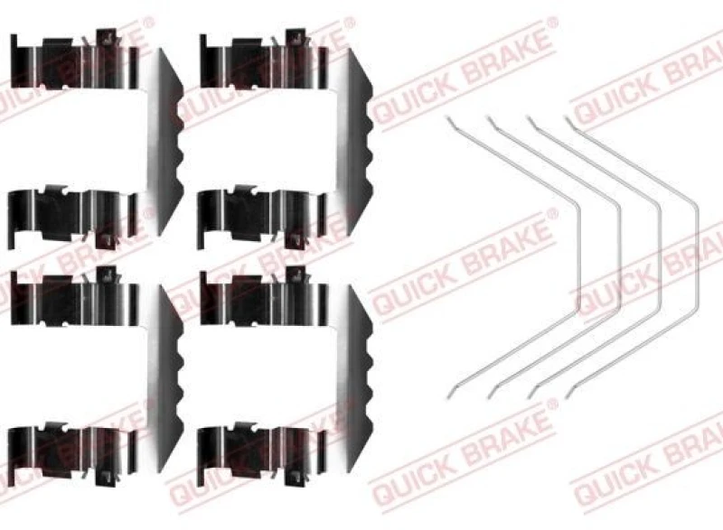 Image of QUICK BRAKE Brake pad fitting kit QUICK BRAKE 109-0018