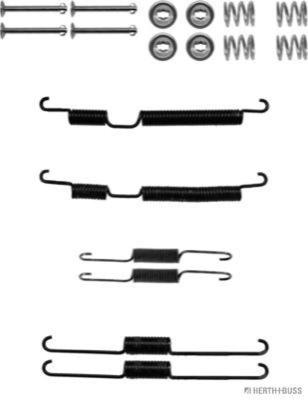 Image of Brake shoe fitting kit HERTH+BUSS JAKOPARTS J3560501