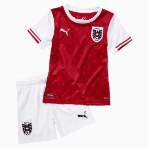 Image of PUMA Austria Babies' Home Minikit, Chili Red Pepper/White, size 3-4 Youth, Clothing