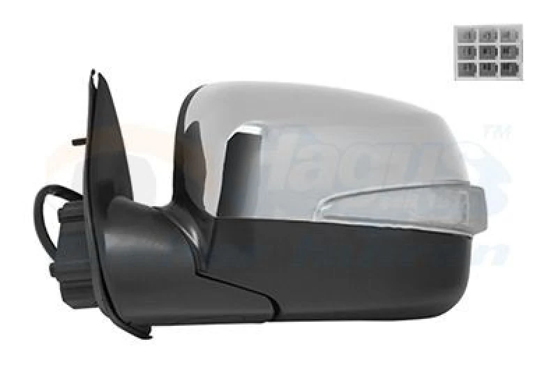 Image of VAN WEZEL Wing mirror VAN WEZEL 3615805