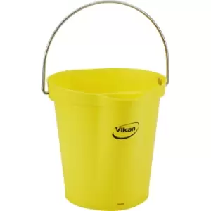 image of Vikan Bin, suitable for foodstuffs, capacity 6 l, pack of 5, yellow