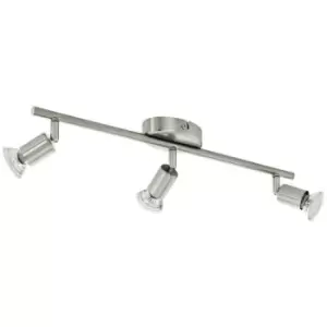 Image of Eglo - Buzz-Led - 3 Light Modern Ceiling Spotlight Satin Nickel, GU10