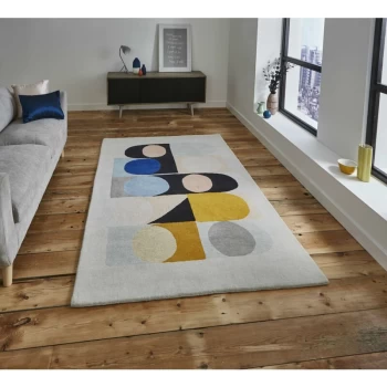 Image of Inaluxe ix08 120cm x 170cm Rectangle - Beige and Multicoloured