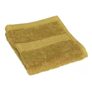 image of The Linen Yard Loft 4 Pack Face Cloth Cotton - Ochre