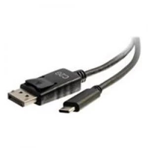 Image of C2G 3.7m (12ft) USB C to DisplayPort Adapter Cable 4K - Black