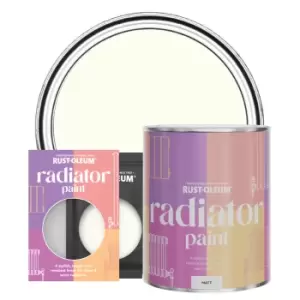 Image of Rust-Oleum Radiator Paint, Matt Finish - Antique White - 750ml