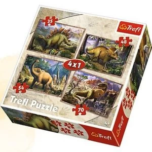 image of 4 in 1 Dinosaurs Jigsaw Puzzle