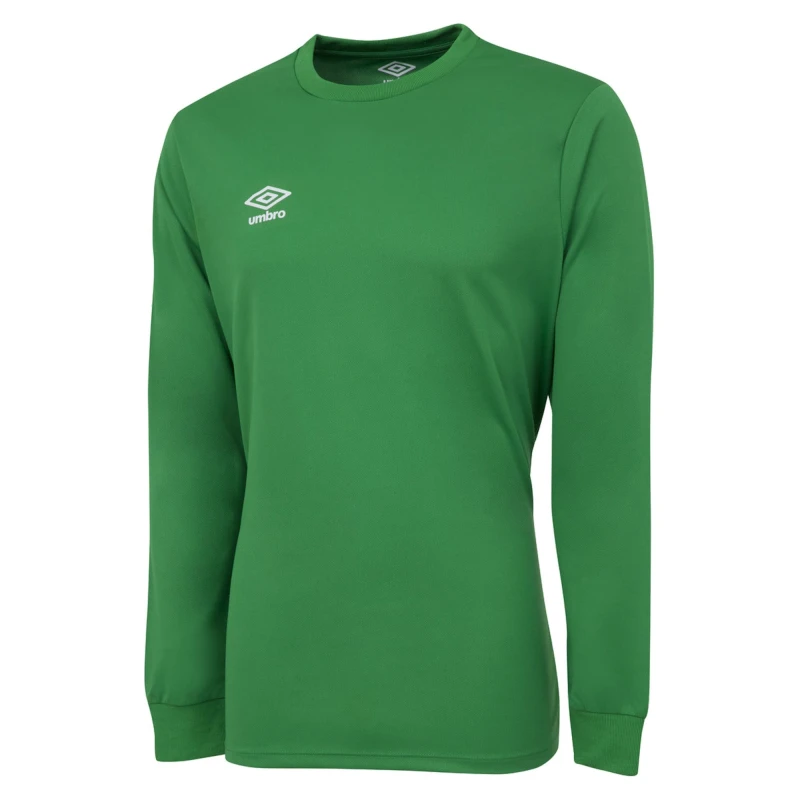 Image of Umbro Umbro Men Club Long-Sleeved Jersey in Emerald Size: Medium Emerald M Male 5063425076512