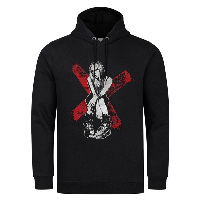 Image of Amplified Mens Under My Skin Avril Lavigne Hoodie in Black Size: XS Black Male XS